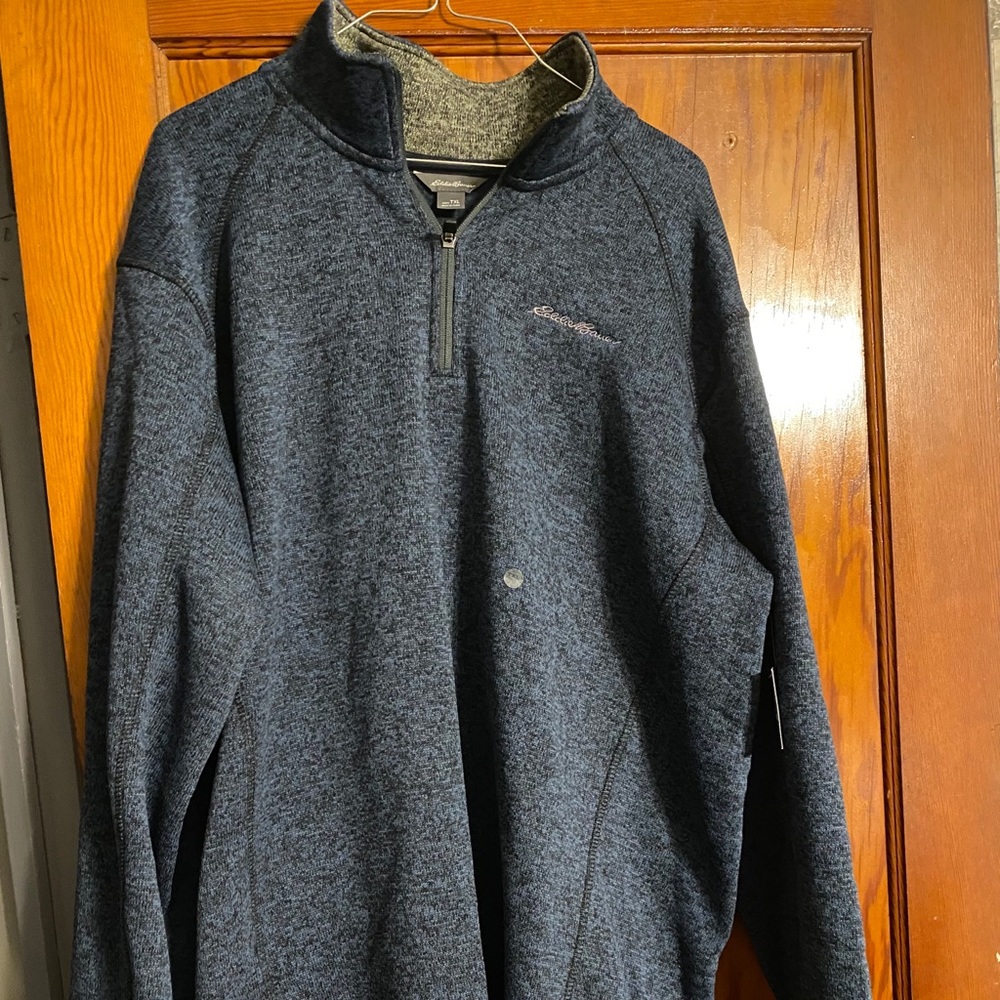 Men Eddie Bauer Half Zip Fleece Pull Over